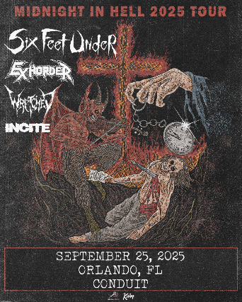 Purchase Six Feet Under "Midnight in Hell" Tour in Orlando Tickets: Don't miss this upcoming event in Winter Park