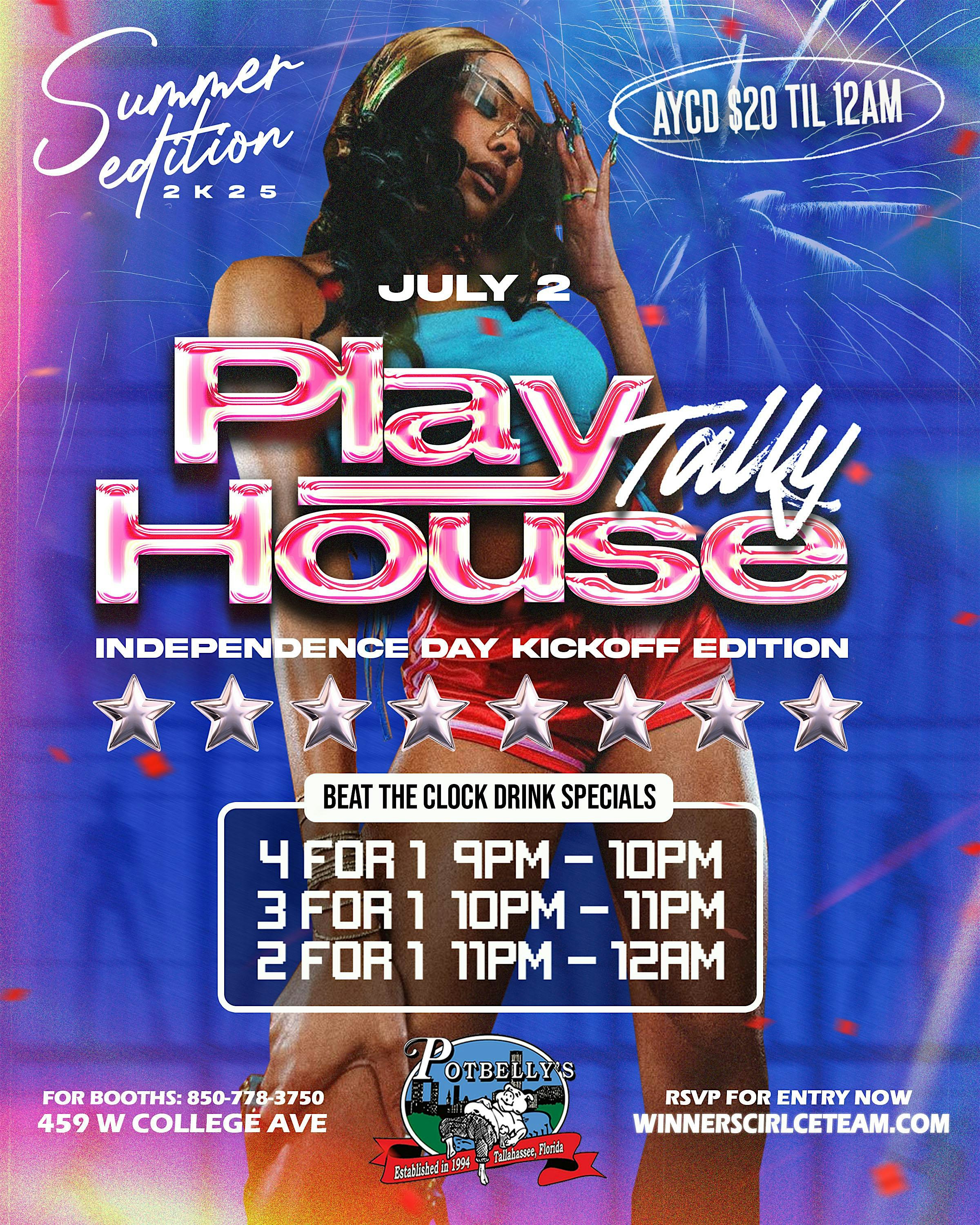 PLAY HOUSE TALLY AT POTS LOUNGE at POTBELLY’S – Tallahassee, FL