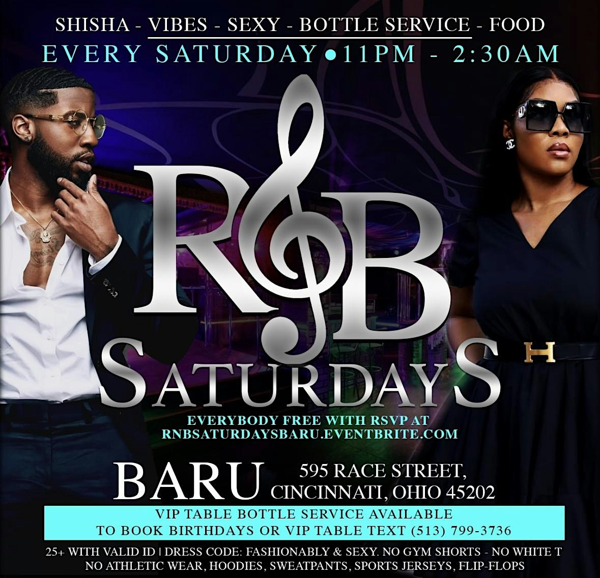 R&B SATURDAYS at Baru – Cincinnati, OH