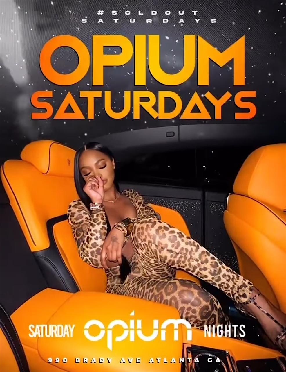 Purchase Cancers Takeover at Opium Saturdays in Atlanta. Txt For Section Info Tickets: Don't miss this upcoming event in Atlanta