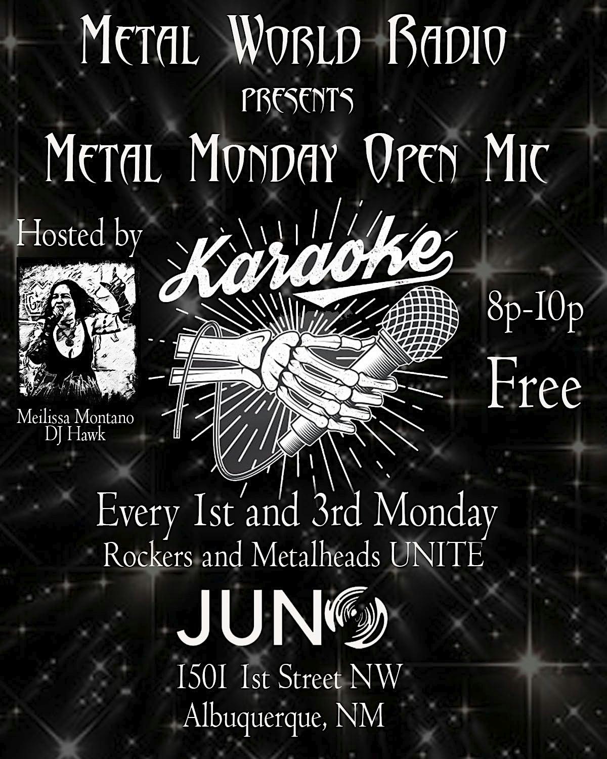 Metal Monday Open Mic & Karaoke at JUNO brewery + cafe + art – Albuquerque, NM