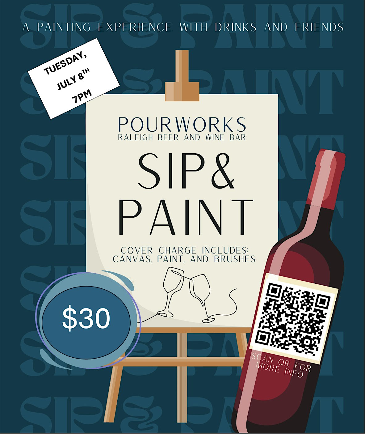 Purchase SIP & PAINT Tickets: Don't miss this upcoming event in Raleigh