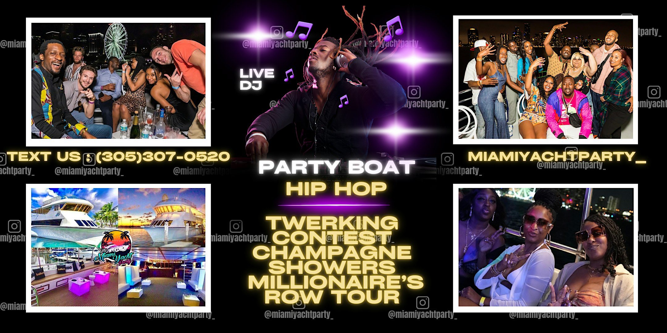 Purchase LIT HIP HOP BOOZE CRUISE + TWERKING CONTEST + OPEN BAR Tickets: Don't miss this upcoming event in Miami