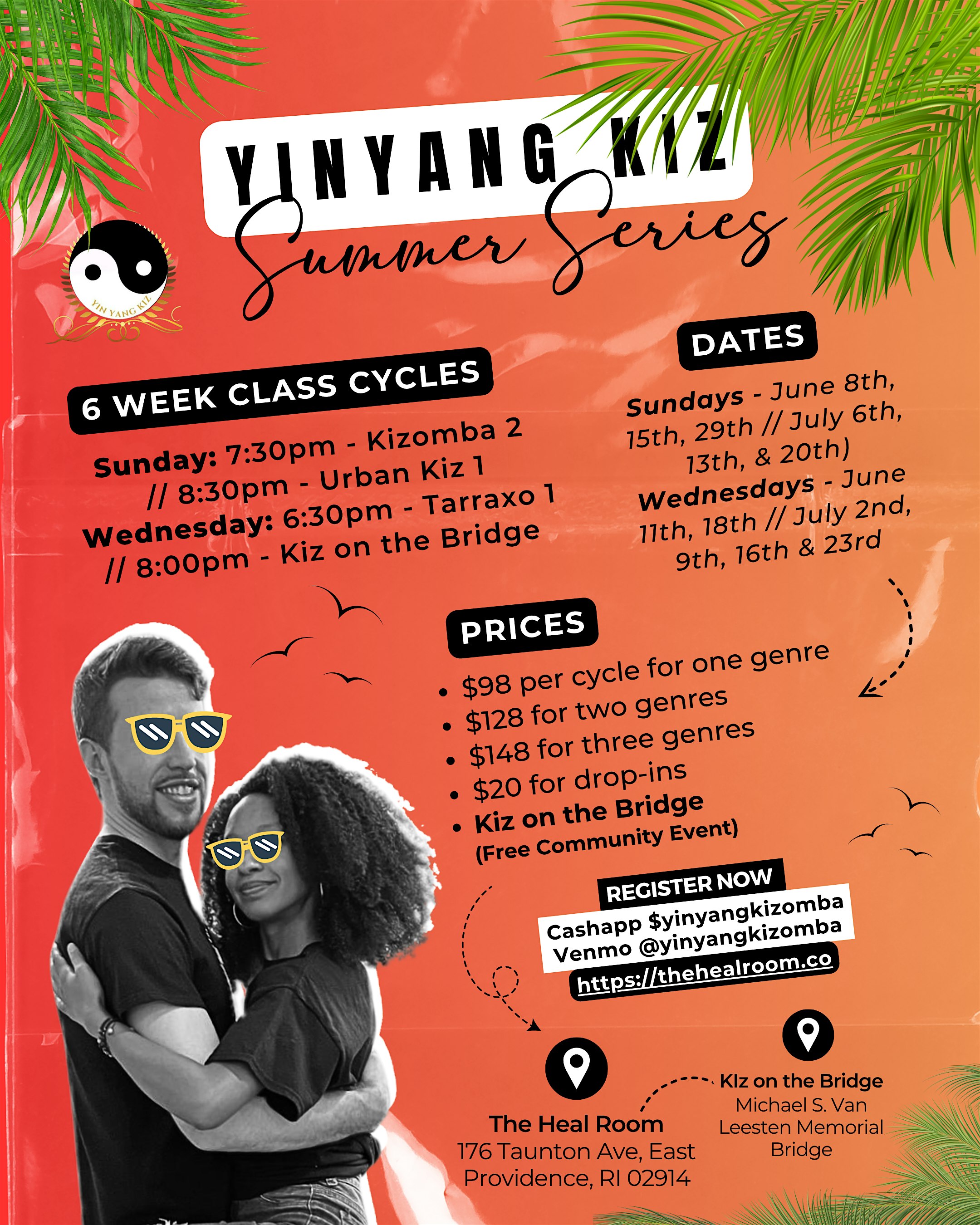 YinYang Kiz Summer Series at The Heal Room – East Providence, RI