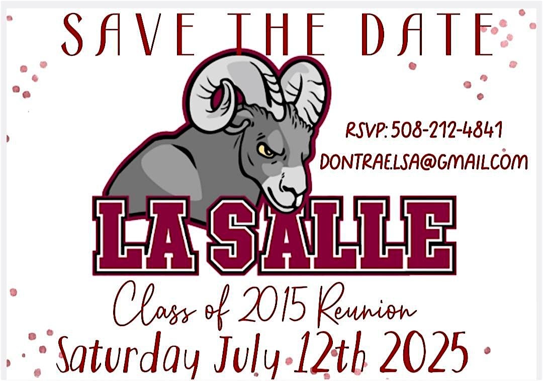 La Salle Academy Class Of 2015 Reunion at The Thirsty Beaver Hometown Pub & Grub – Smithfield, RI