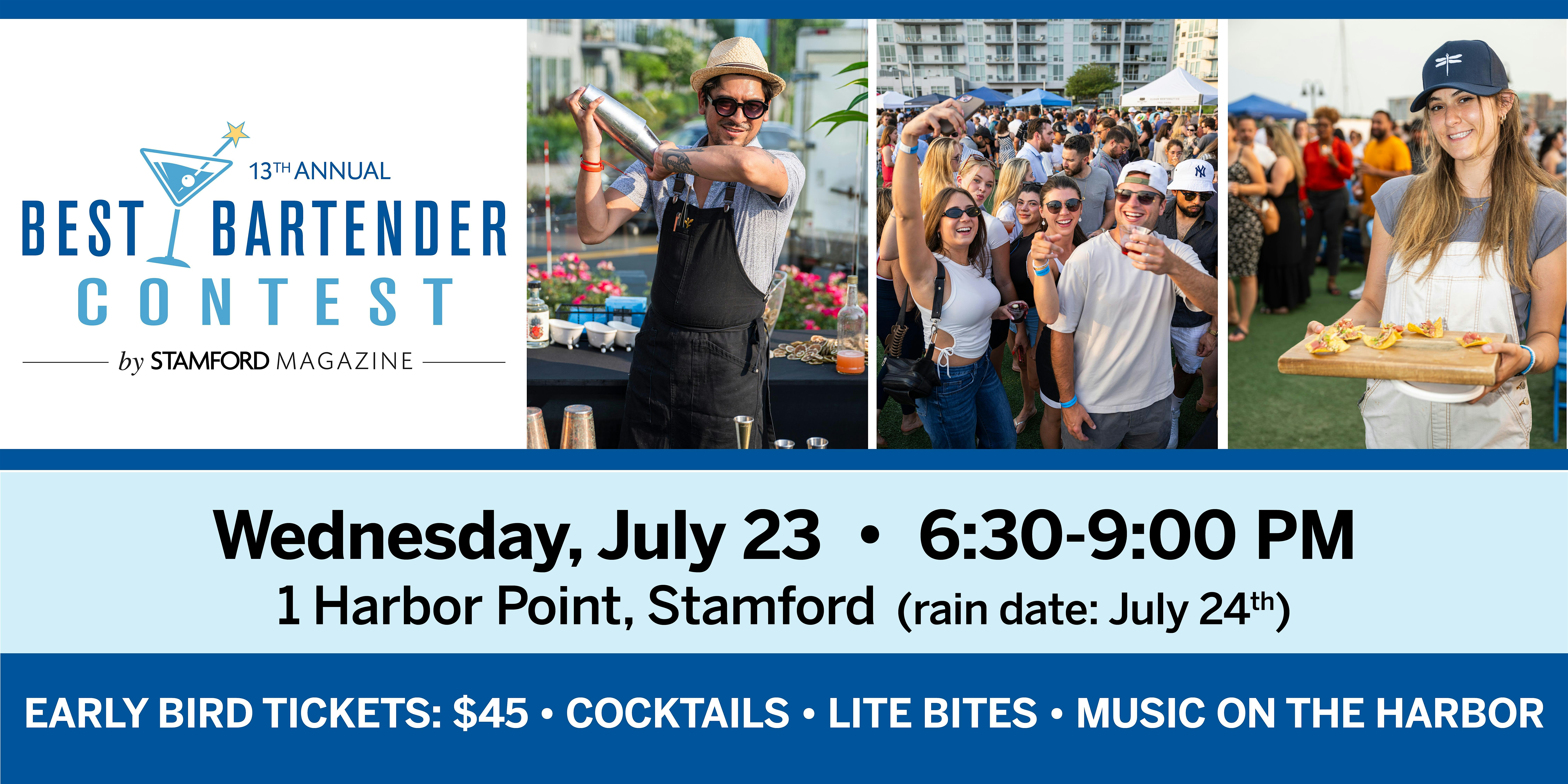 13th Annual Best Bartender Contest event, hosted by Stamford magazine at Harbor Point – Stamford, CT