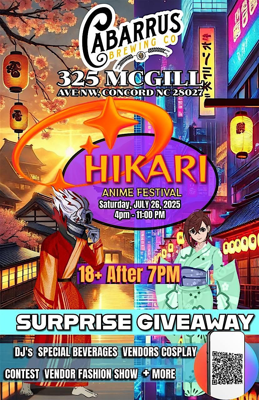 Hikari Anime Festival at 325 McGill Ave NW – Concord, NC