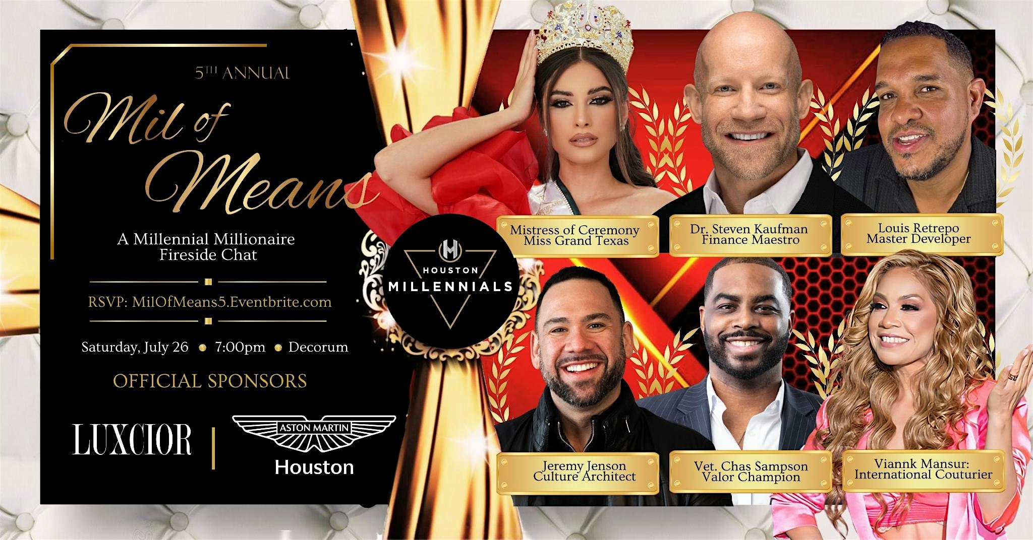 Mil of Means: 5th Annual Millennial Millionaire Fireside Networking Chat at Decorum at Pour Behavior – Houston, TX