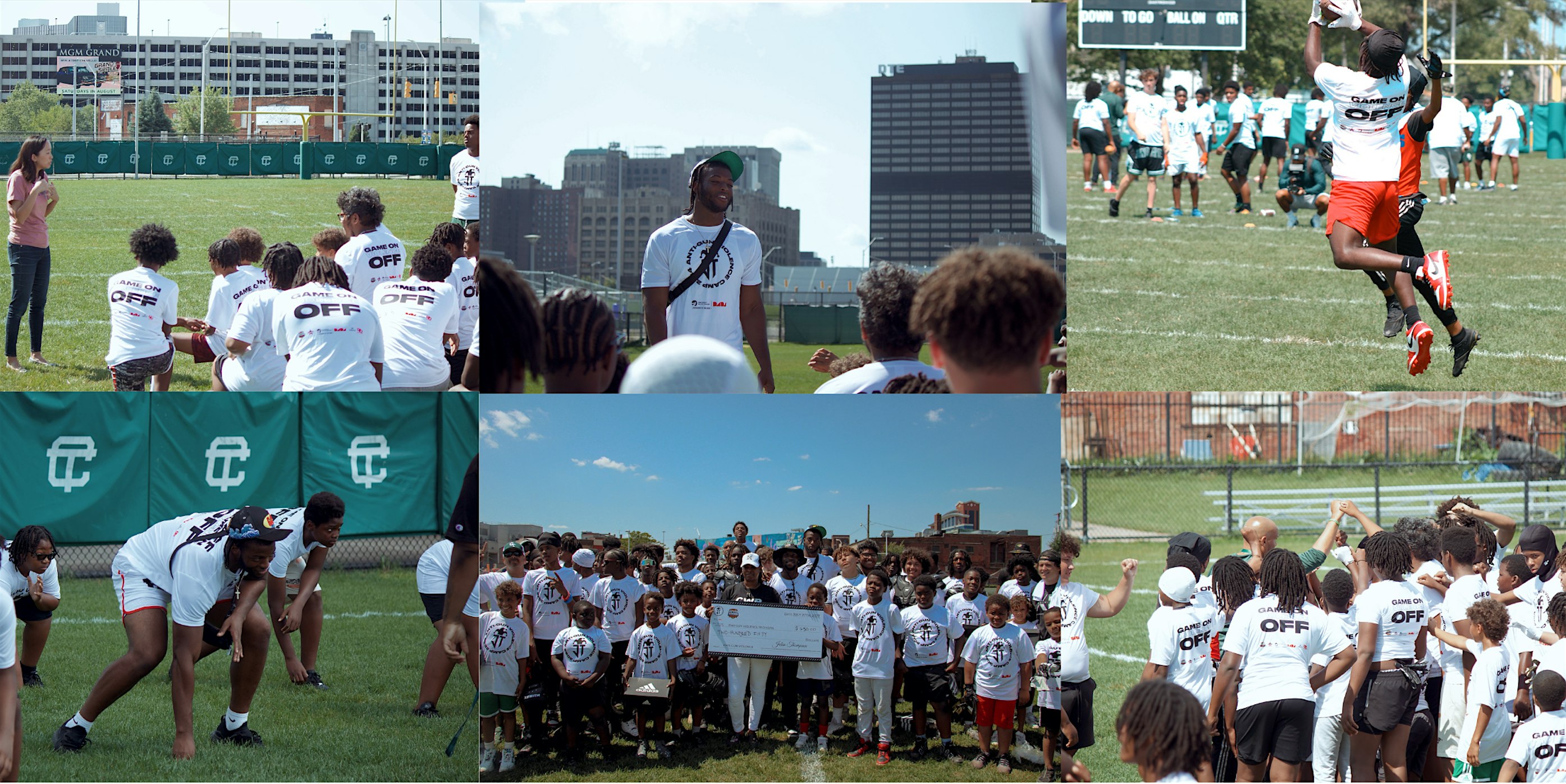 2nd Annual Jalen Thompson Anti-Gun Youth Football Camp at Harper Woods High School – Harper Woods, MI