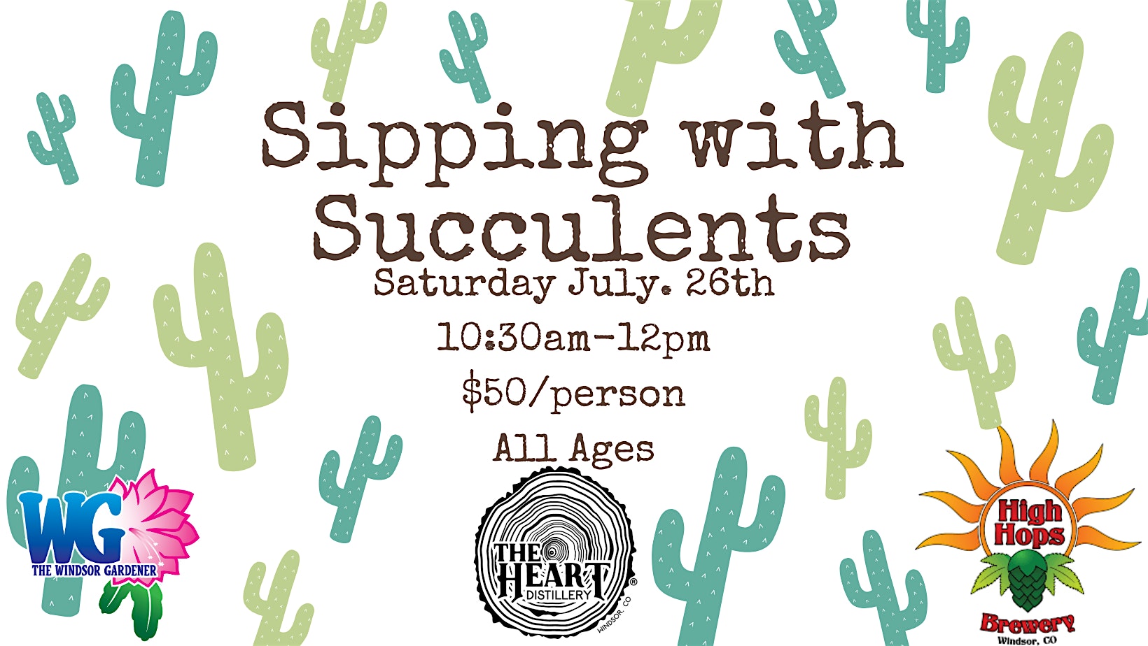 Sipping with Succulents at The Windsor Gardener – Windsor, CO