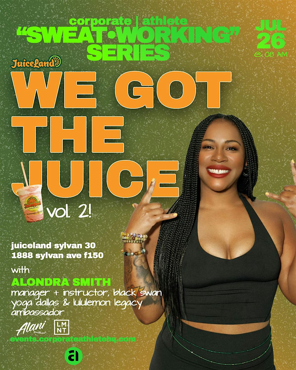 We Got The Juice Vol. II – Yoga & Meditation Flow with Alondra Smith at 1888 Sylvan Ave – Dallas, TX