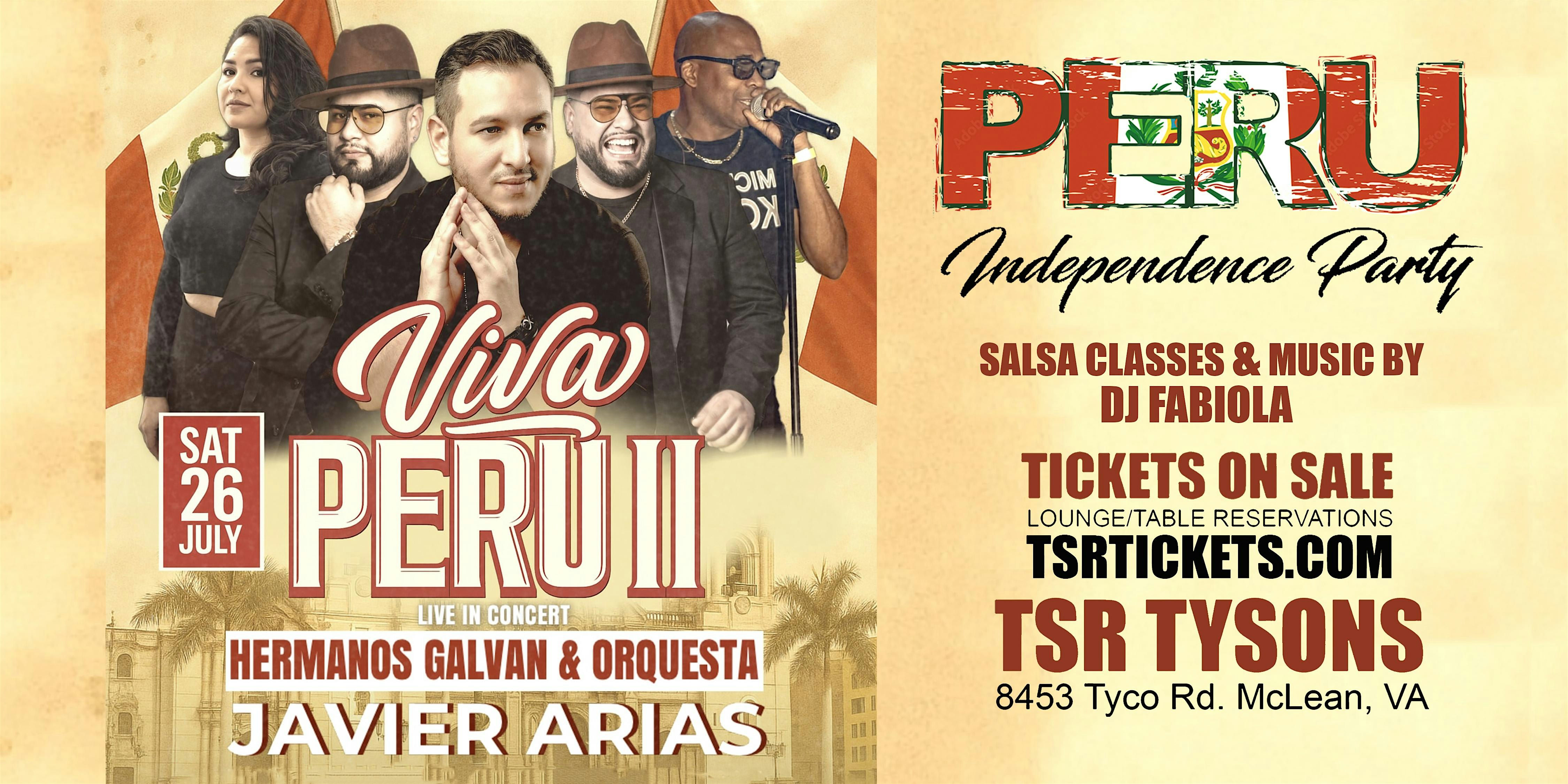 VIVA PERU!! at THE SALSA ROOM TYSONS – McLean, VA