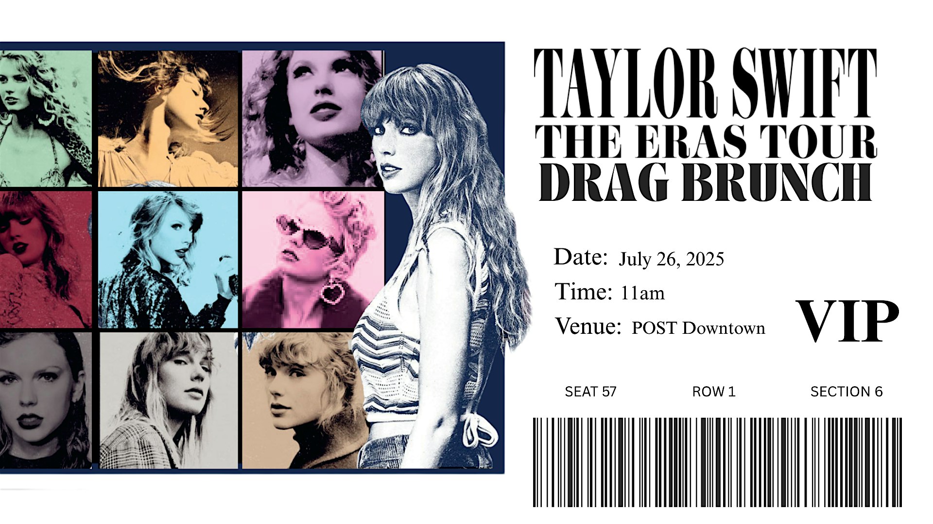 DRAG ME THROUGH THE ERAS (Taylor Swift Drag Brunch Experience) at 571 Dauphin St – Mobile, AL