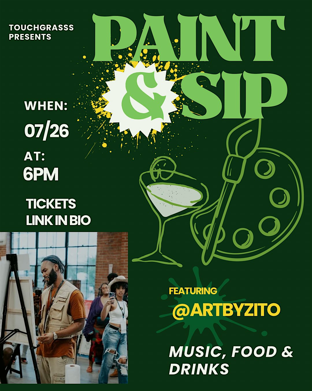 Paint and Sip in the Park at Hermann Park Commons – Cullen Pavilion, 6001 Fannin St, Houston, TX 77004 – Houston, TX