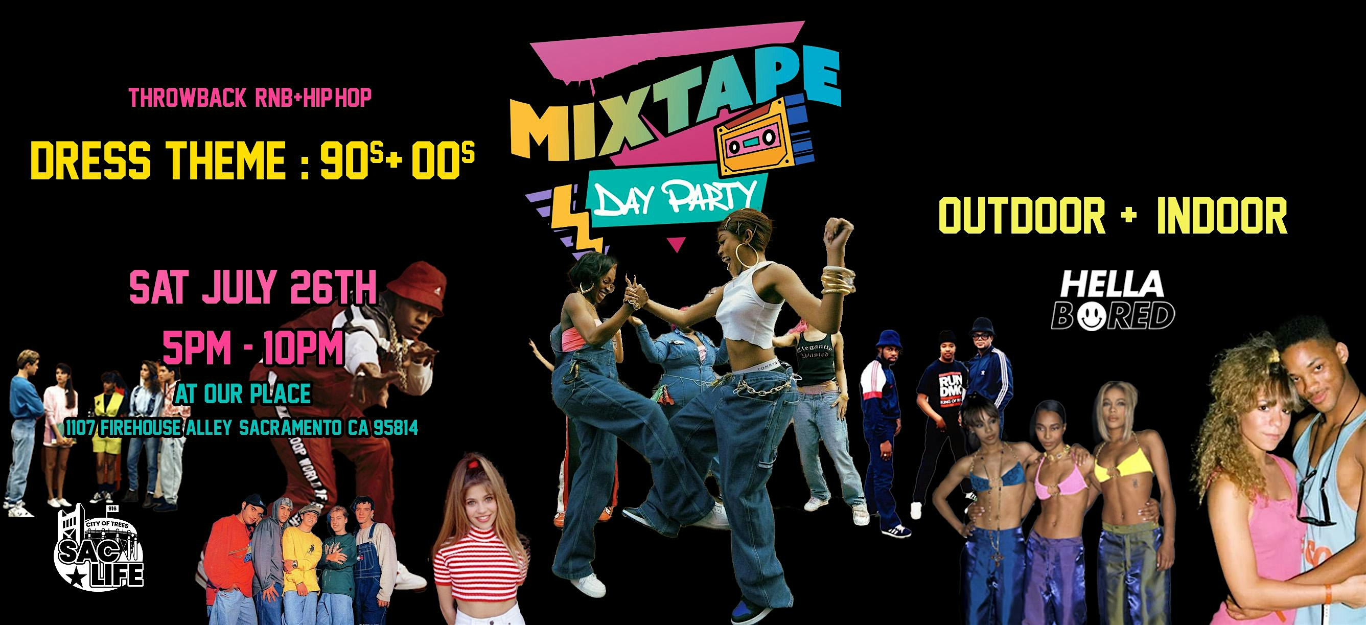Mixtape Throwback Day Party (21+) at Our Place Event Space & Kitchen – Sacramento, CA