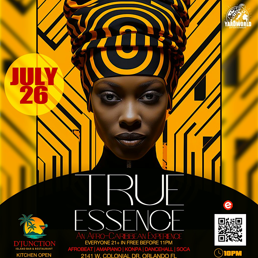 TRUE ESSENCE: An Afro-Caribbean Experience at D’Junction Island Bar & Restaurant – Orlando, FL