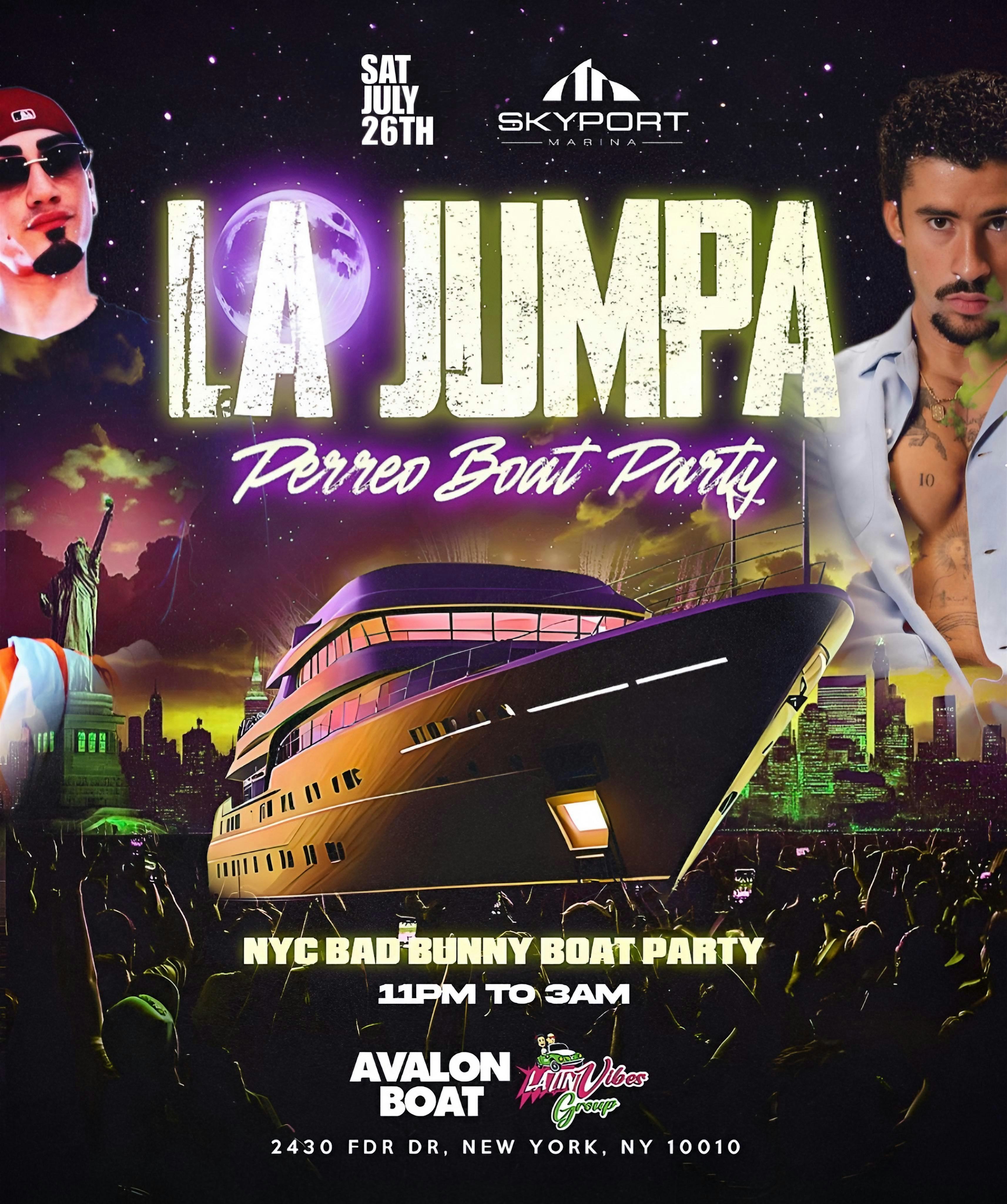 NYC PERREO BOAT PARTY / LA JUMPA at Skyport Marina – New York, NY