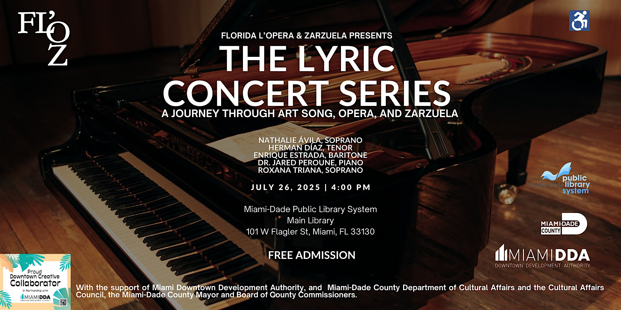 The Lyric Concert Series at Main Library – Miami, FL