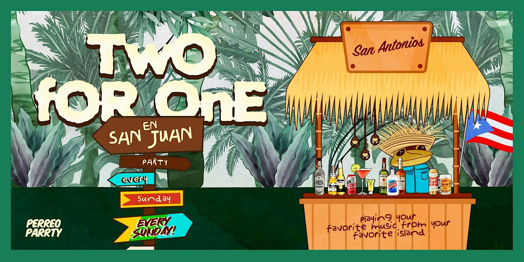 Two for One Drinks en San Juan – Puerto Rican Reggaeton & Latin Party NYC at San Antonios – New York, NY