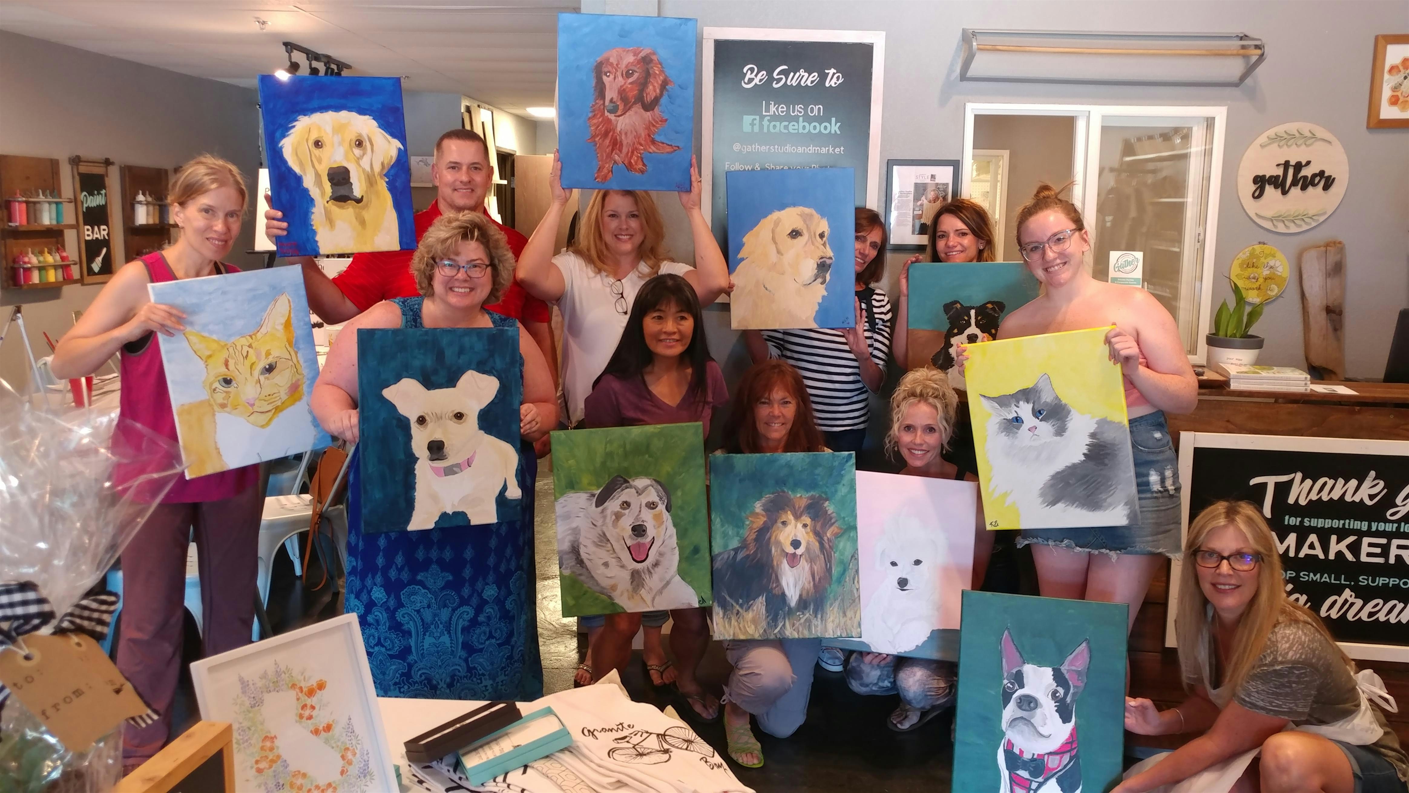 Paint A Portrait of Your Pet at MoJo’s with Creatively Carrie! at MoJo’s Local Tap & Kitchen – Sacramento, CA