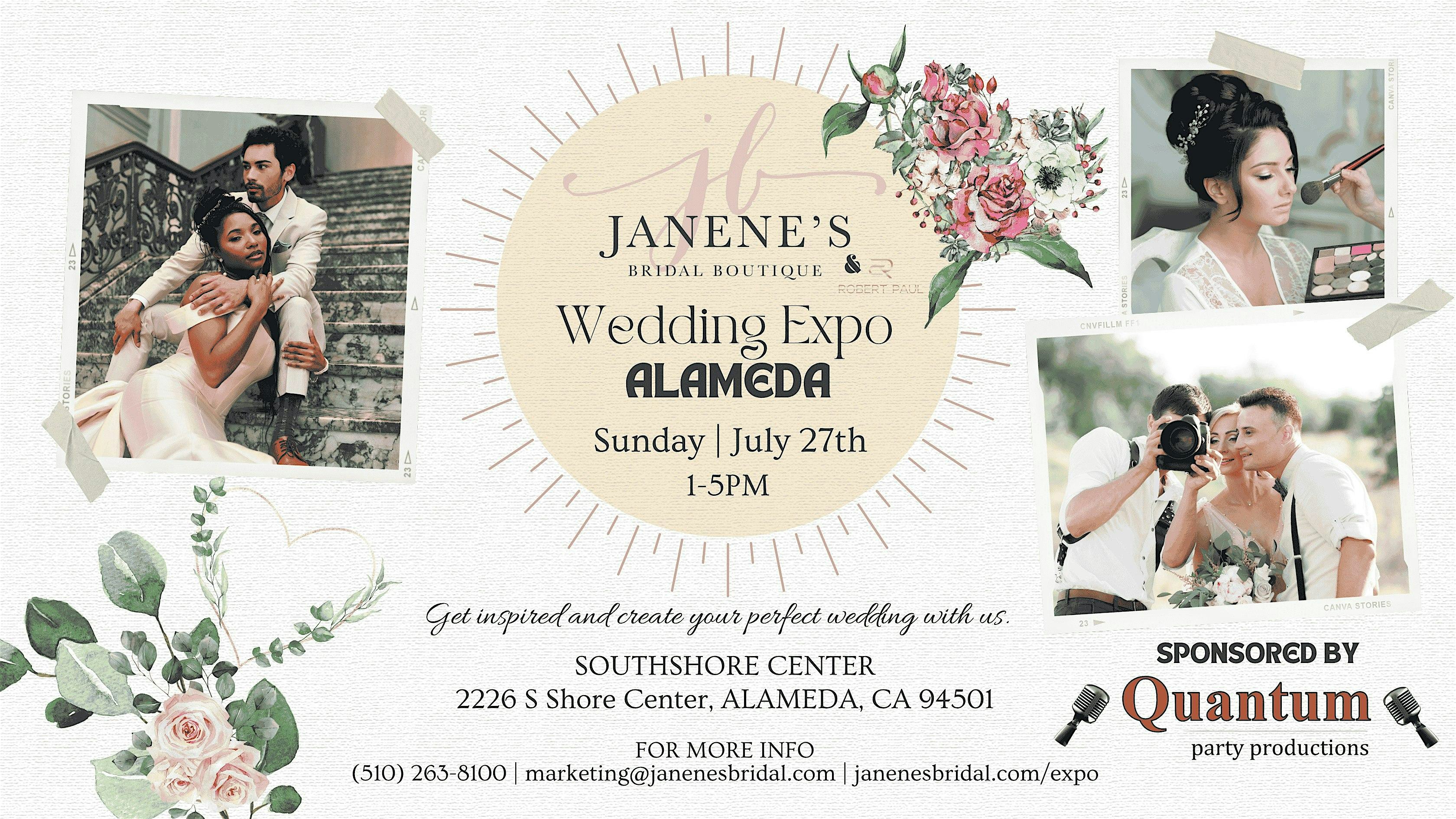 Janene’s Bridal’s Summer Wedding Expo 2025 Alameda at Janene’s Bridal Alameda – Alameda, CA