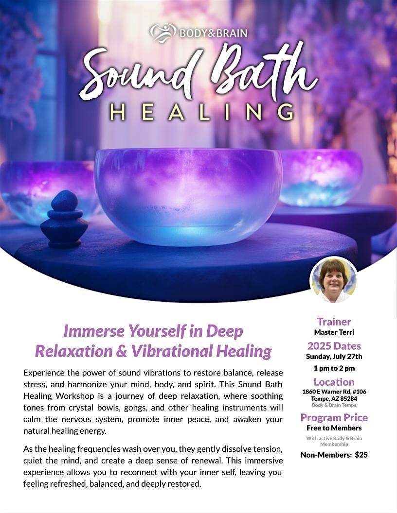 Sound Bath Healing at Tempe – Body & Brain Yoga·Tai Chi – Tempe, AZ