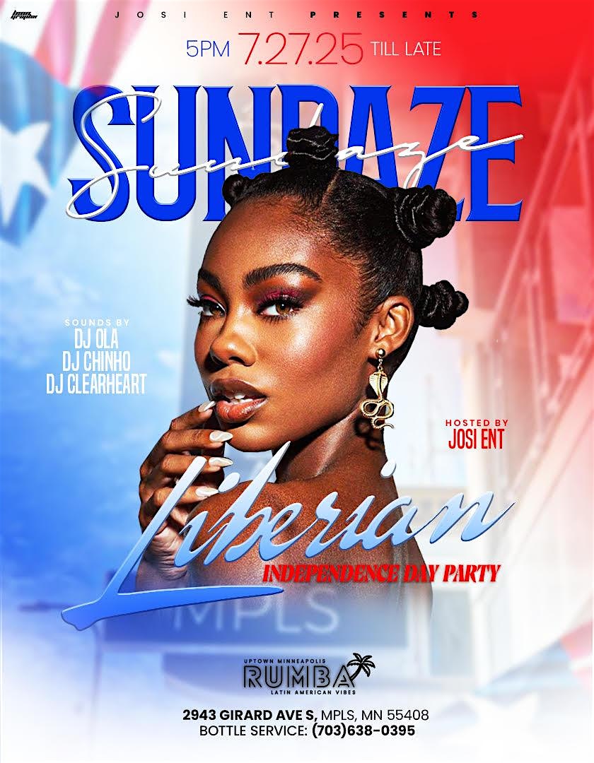 Sundaze Liberian Independence Party at Rumba Uptown – Minneapolis, MN