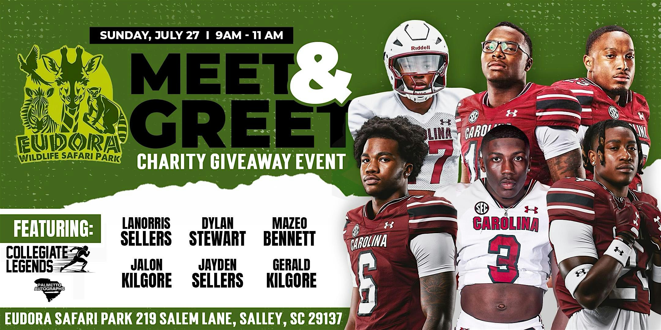 Eudora Farms Charity Giveaway Event at Eudora Wildlife Safari Park – Salley, SC