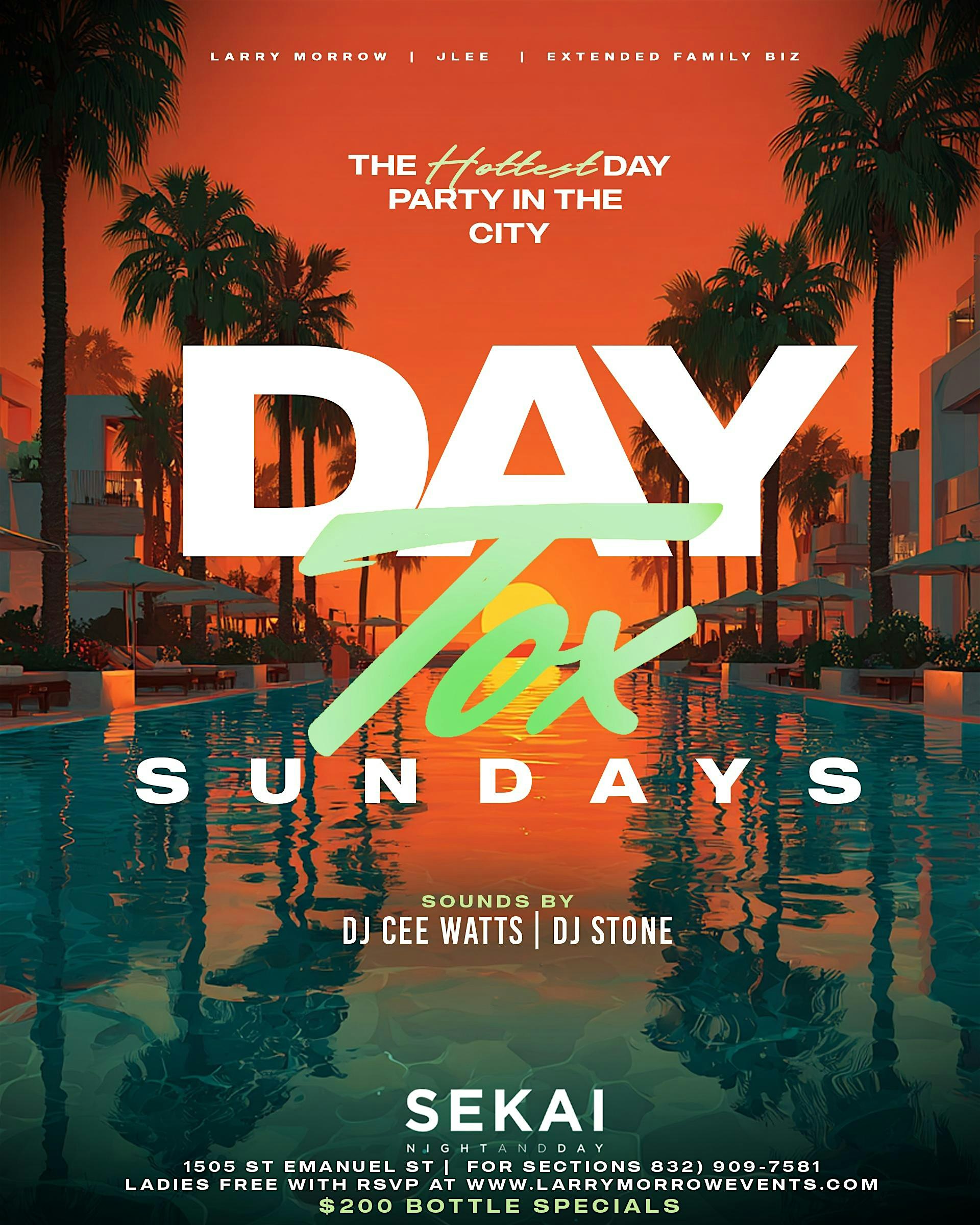 DAYTOX Sundays @ SEKAI | July 27 at Sekai – Houston, TX