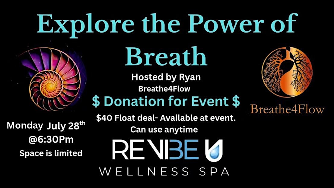 Explore the Power of the Breath @ ReVibeU Wellness Spa at ReVibeU Wellness Spa – Tempe, AZ