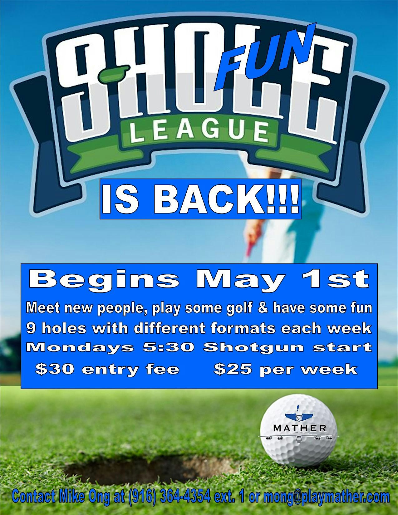 Mather Golf Course Twilight Fun League (Session 3) at Mather Golf Course – Mather, CA