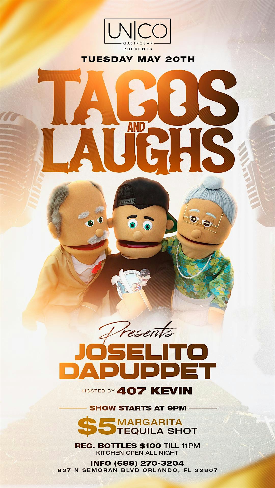 Unico Gastro bar tacos & laughs at Unico Gastrobar – Orlando, FL