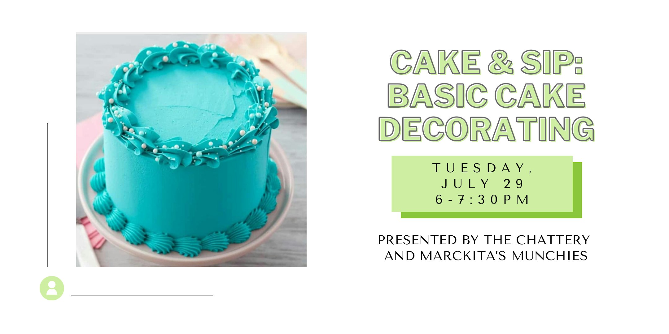 Cake & Sip: Basic Cake Decorating at The Chattery – Chattanooga, TN