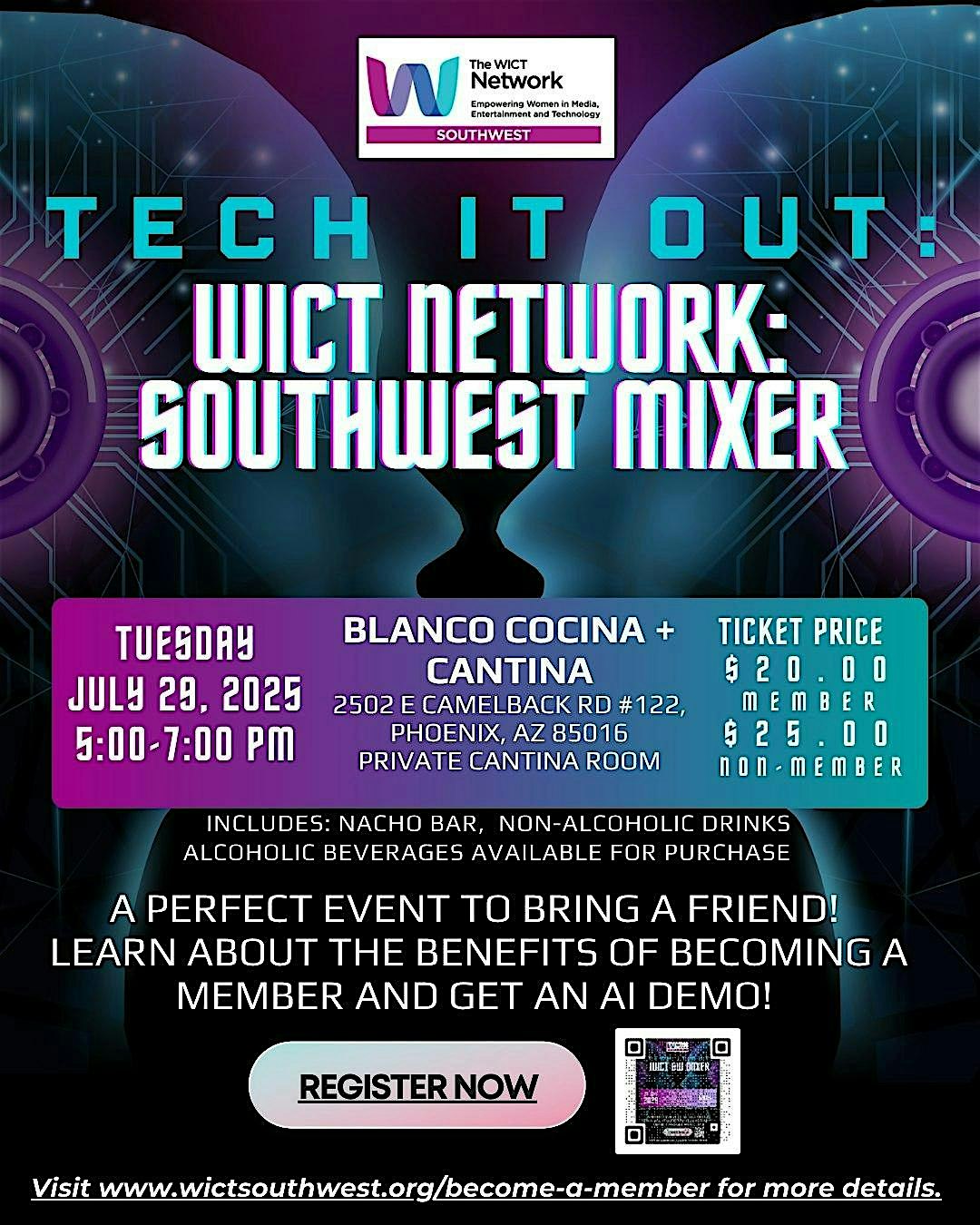 Tech It Out: WICT SW Mixer at Blanco Cocina + Cantina | Private Cantina Room – Phoenix, AZ