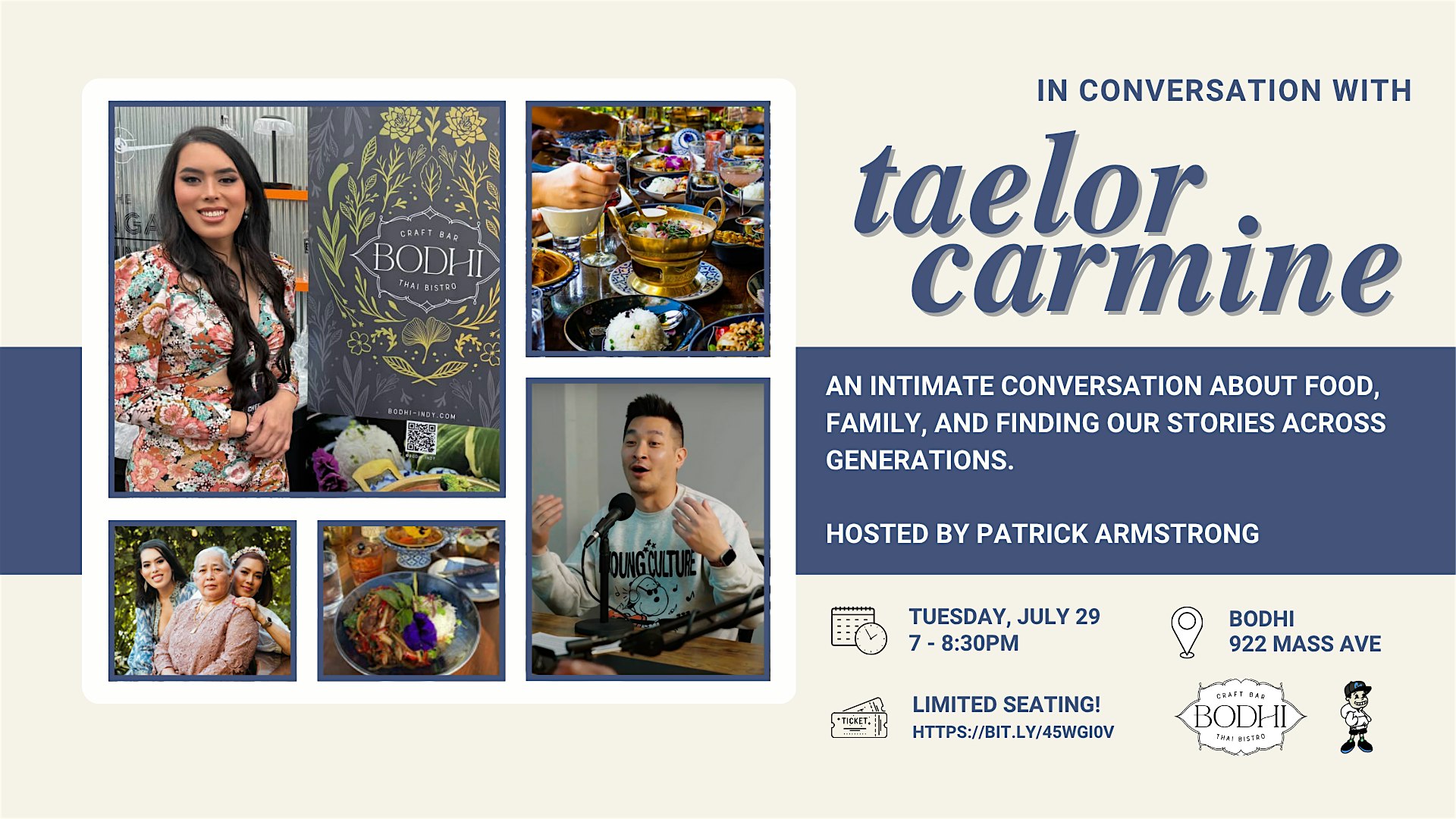 In Conversation With Taelor Carmine at BODHI – Indianapolis, IN