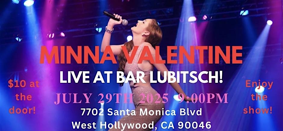 Minna Valentine Live at Bar Lubitsch! at Bar Lubitsch – West Hollywood, CA