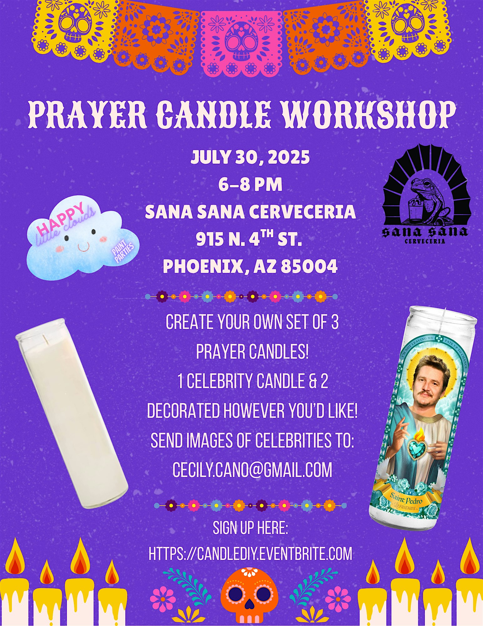 Prayer Candle Workshop at Sana Sana Cerveceria at Sana Sana Cerveceria – Phoenix, AZ
