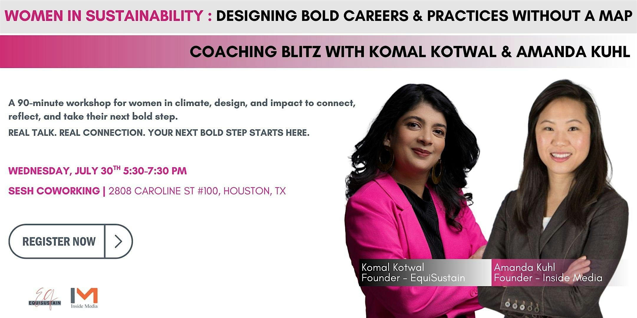 Women in Sustainability : Designing Bold Careers & Practices Without a Map at Sesh Coworking – Houston, TX