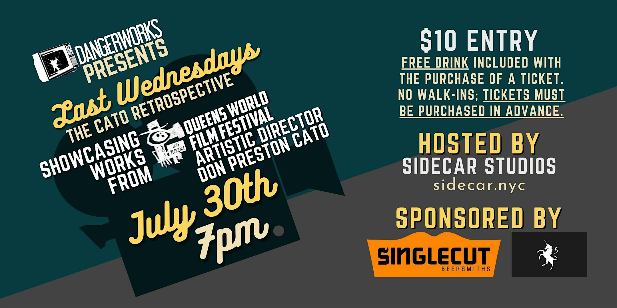 “Last Wednesdays” Short Film Screening Series – July 30th at 37-24 24th St #018 – Queens, NY