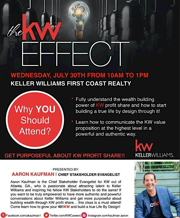 The Kw Effect at KELLER WILLIAMS FIRST COAST REALTY – Orange Park, FL