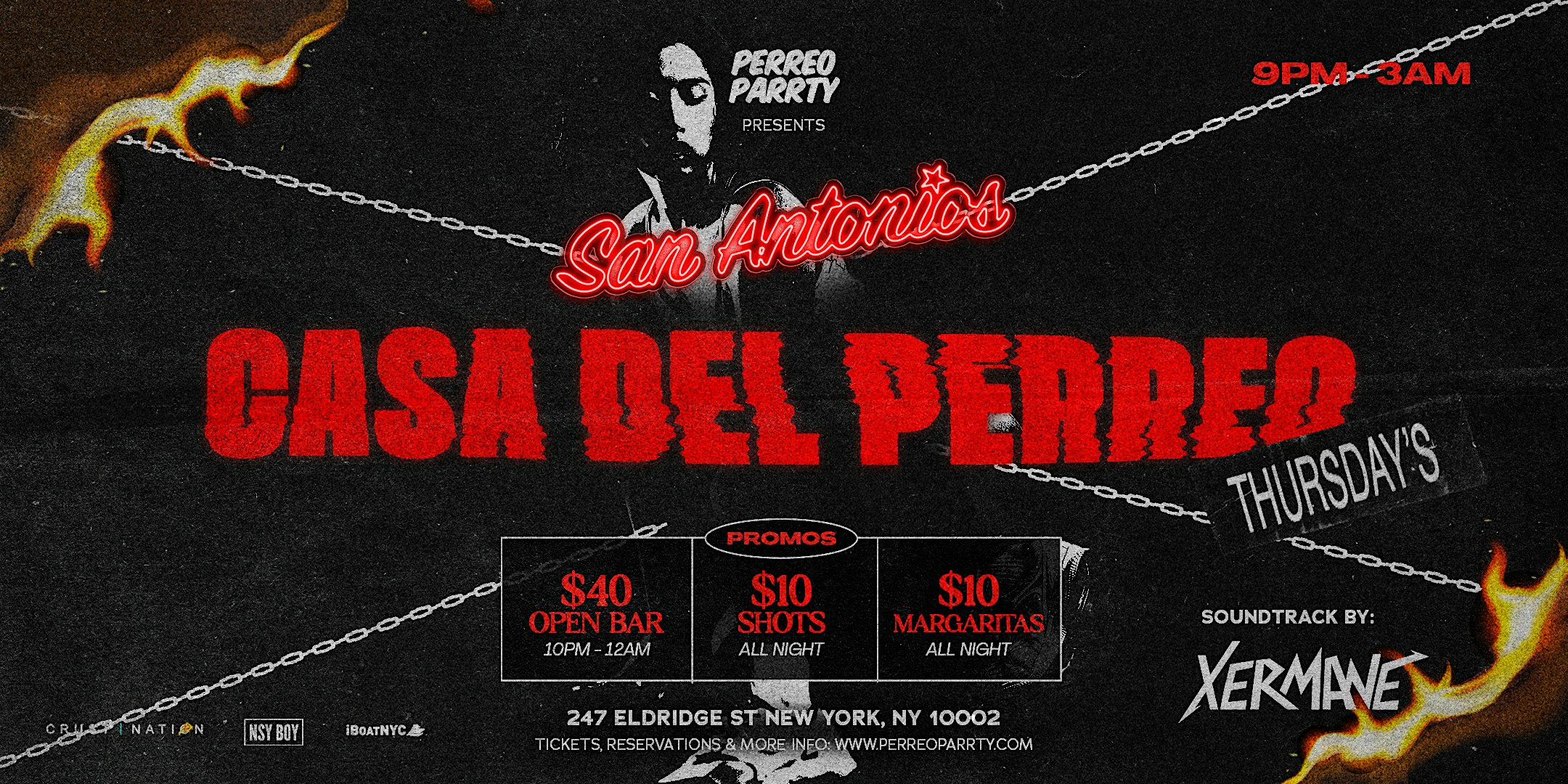 Open Bar Latin & Reggaeton party at Casa del Perreo at San Antonios – New York, NY