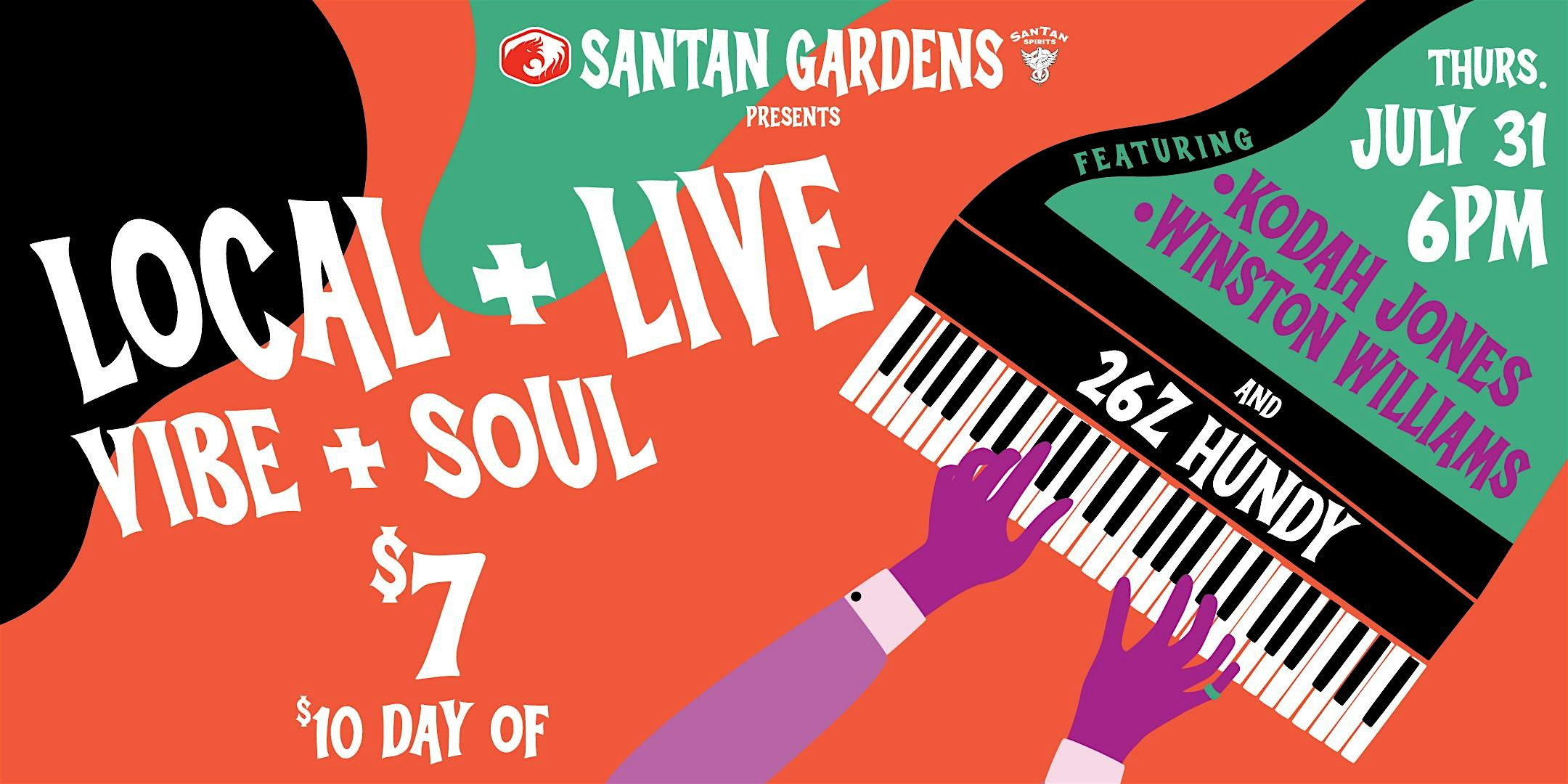 Local & Live: Vibe and Soul Ft 26z Hundy, Winston Williams and Kodah Jones at SanTan Gardens – Chandler, AZ