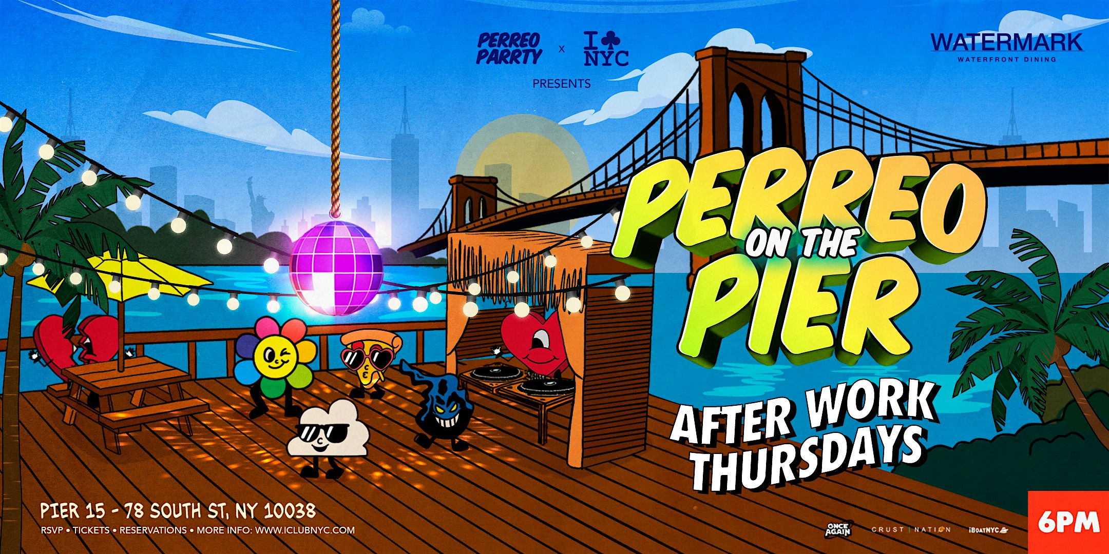 AFTER WORK- PERREO ON THE PIER @ WATERMARK PIER 15 NYC at Watermark – New York, NY