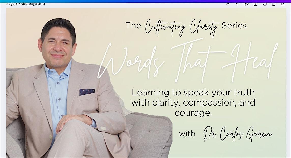 The Cultivating Clarity Series: Words That Heal at Networking Leads – Tampa, FL