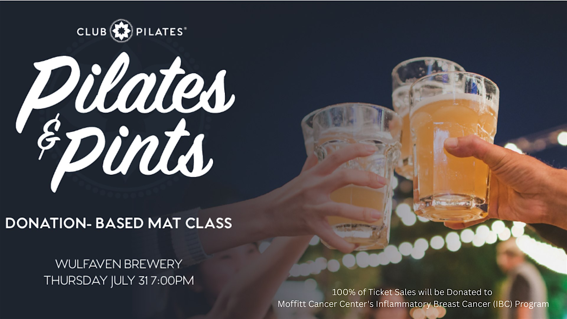Pilates and Pints – Donation Based Mat Class at Wulfaven Brewing Company – Tampa, FL