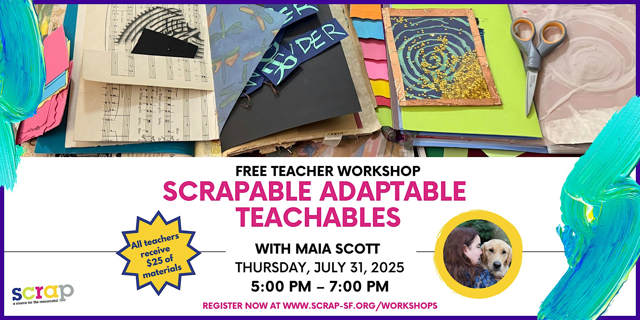 Free Teacher Workshop: Scrapable Adaptable Teachables at SCRAP – San Francisco, CA