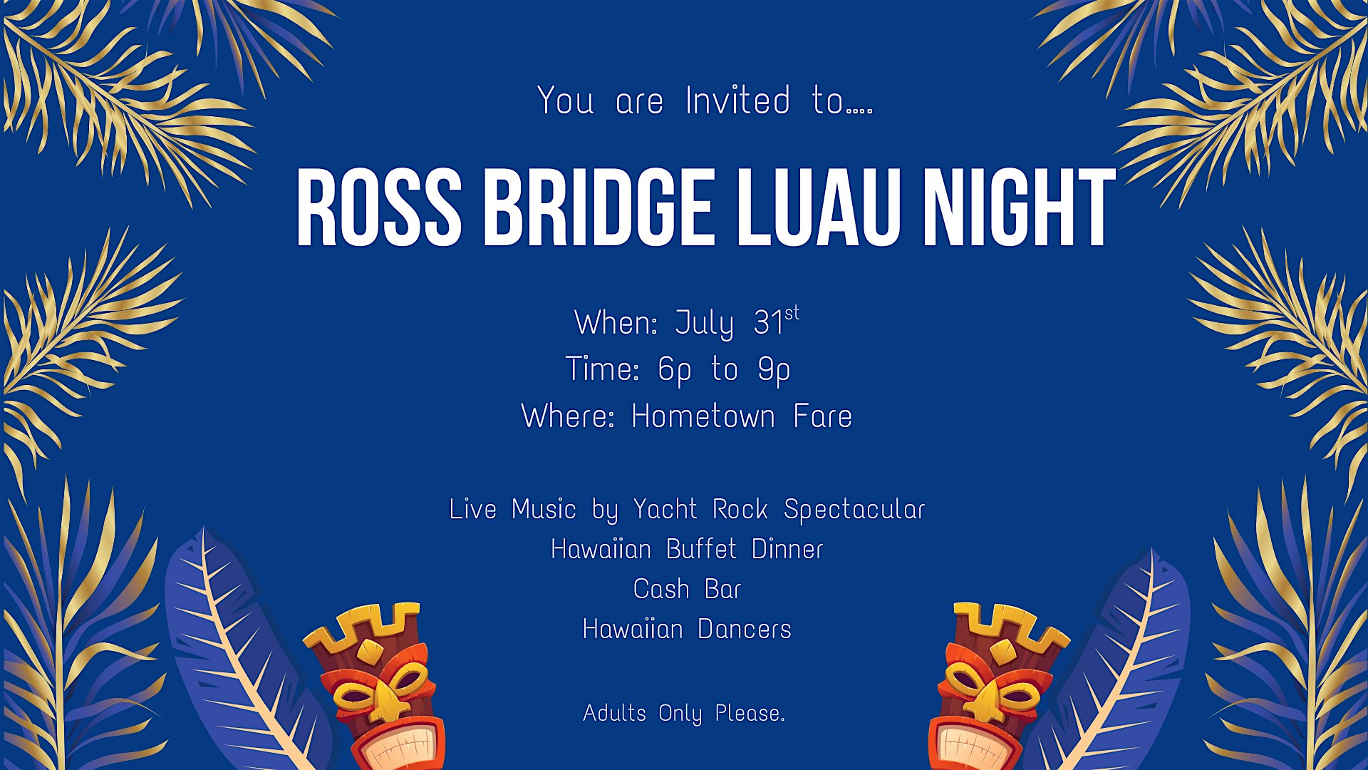 Ross Bridge Luau Night at Hometown Fare – Hoover, AL