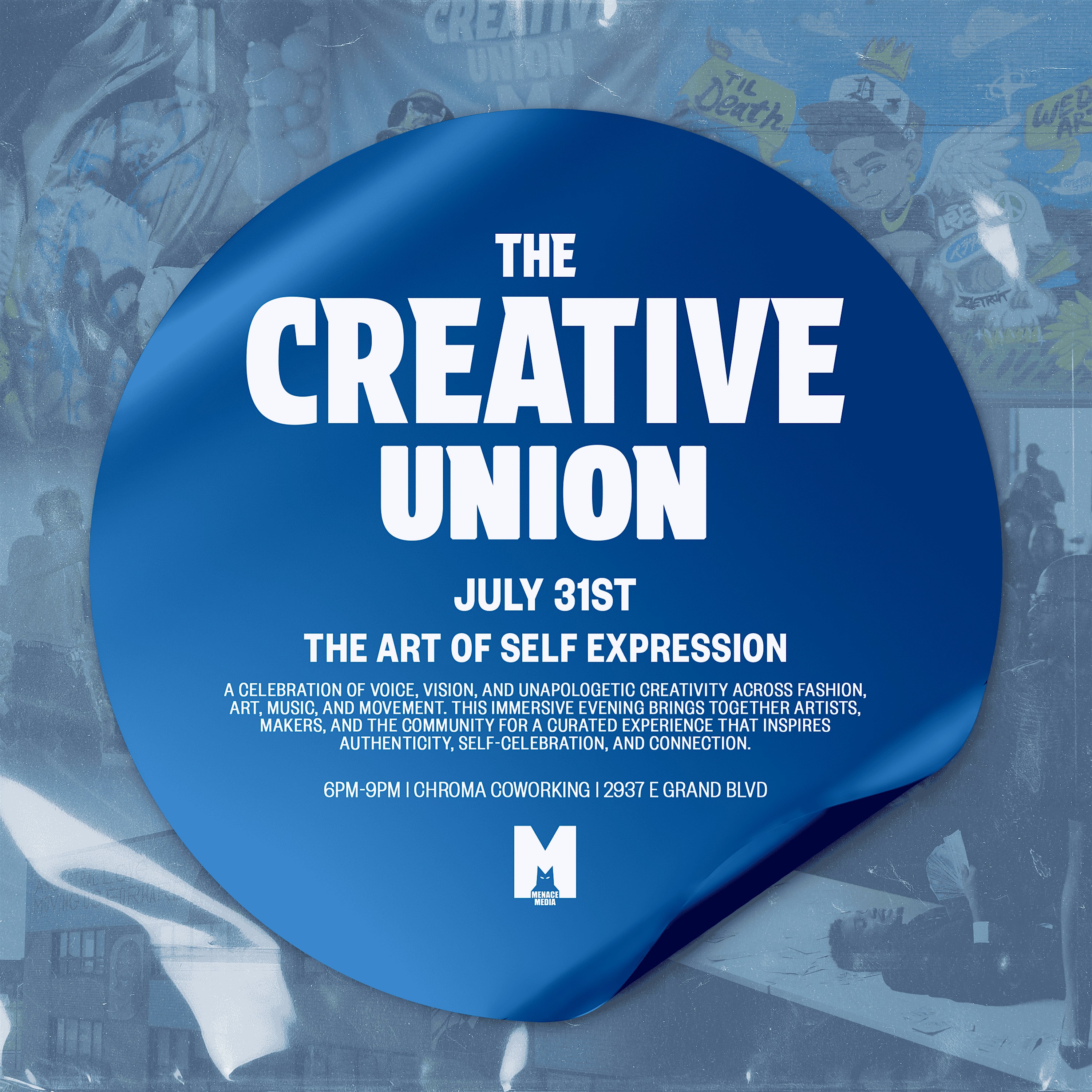 The Creative Union (7/31/25): Art of Self-Expression at 2937 E Grand Blvd – Detroit, MI