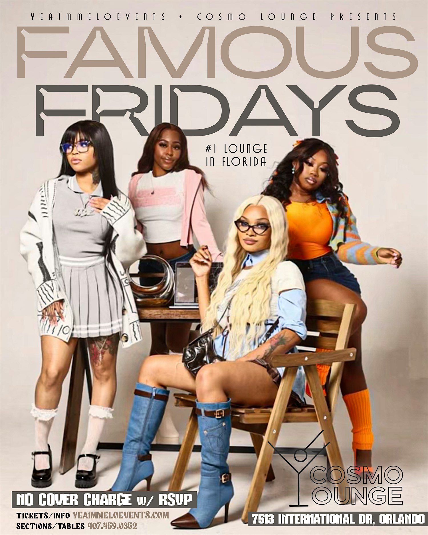Famous Fridays – Cosmo Lounge iDrive at Cosmo Lounge – Orlando, FL