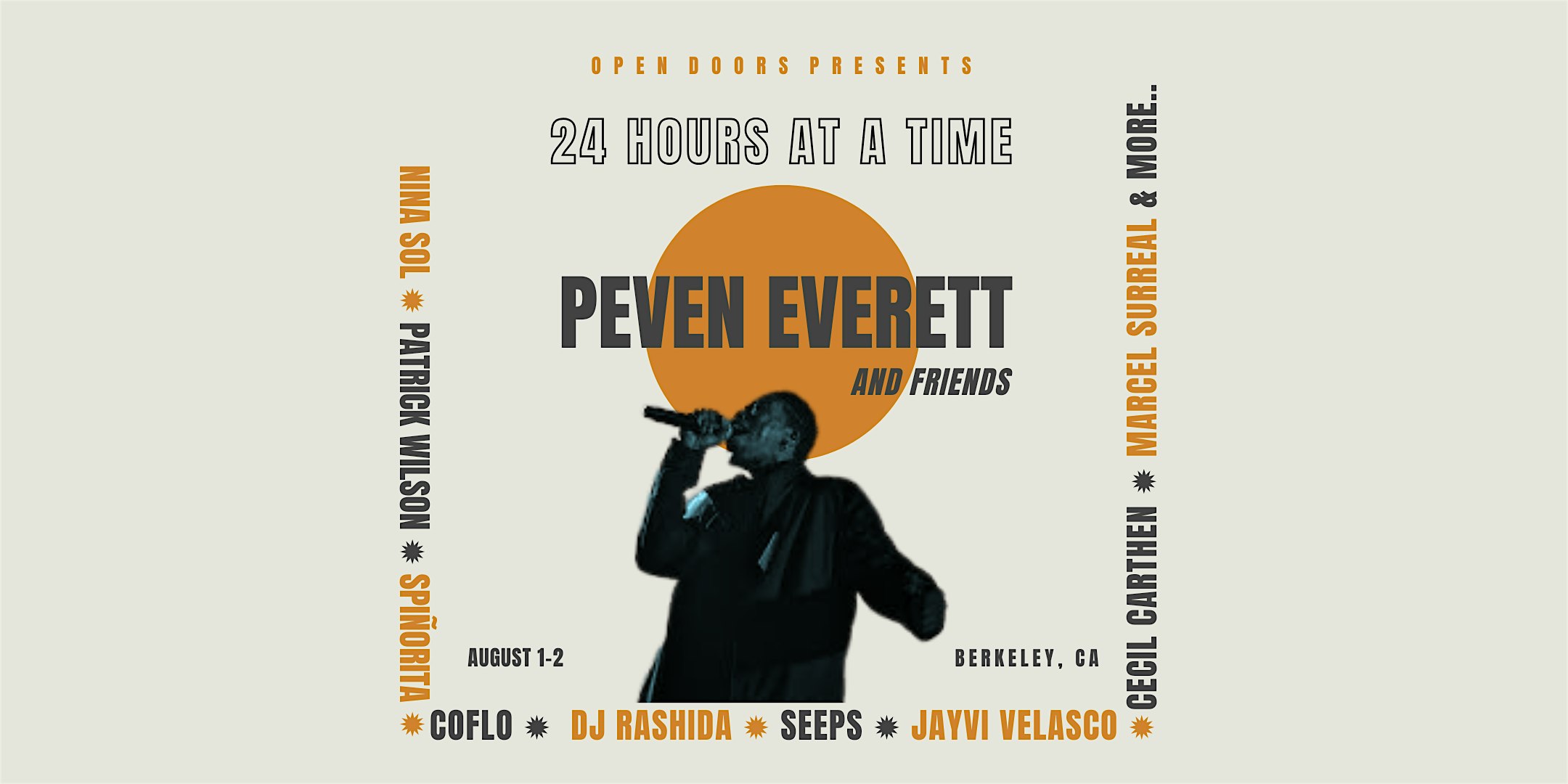 24 Hours At A Time with Peven & friends at Open Doors – Berkeley, CA